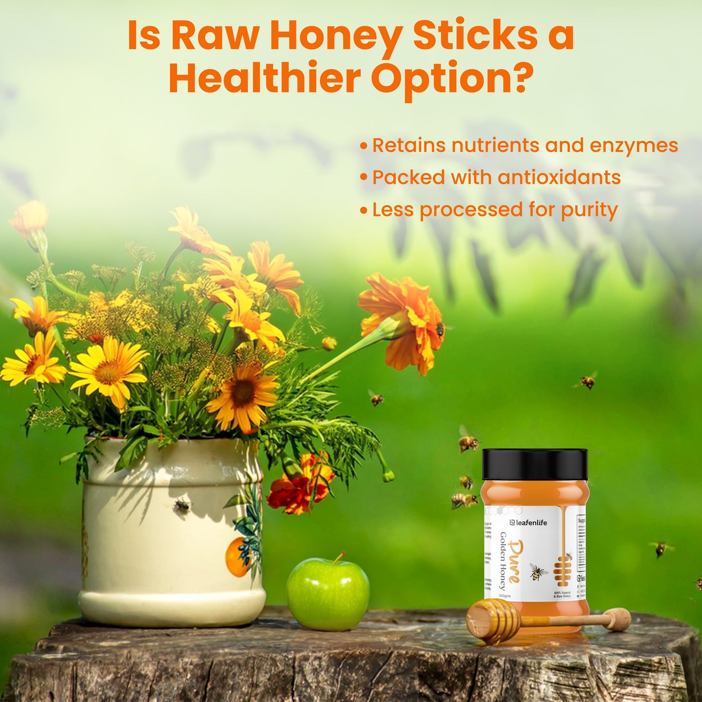 Golden Clover Honey - 100% Natural & Unfiltered